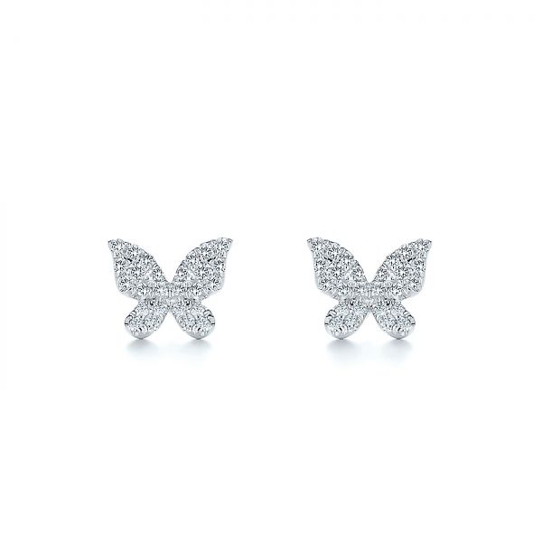 Butterfly Diamond Earrings - Image