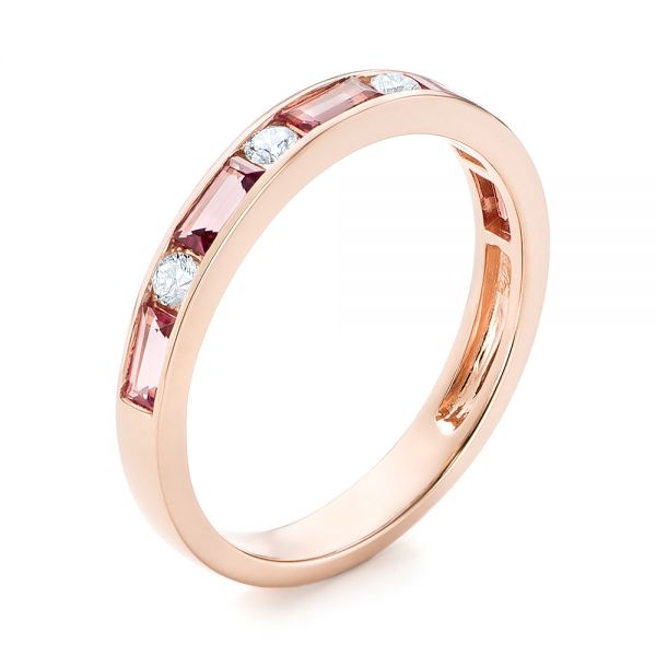 Pink Tourmaline and Diamond Ring - Image