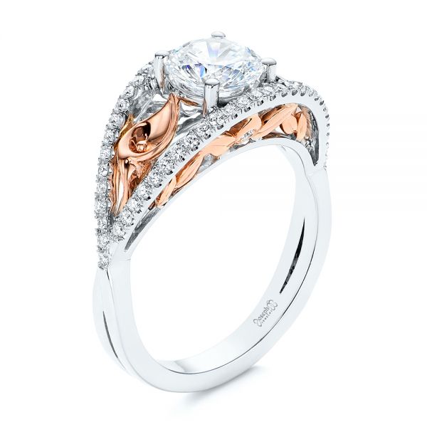 Calla Lilly Custom Diamond Engagement Ring - Image