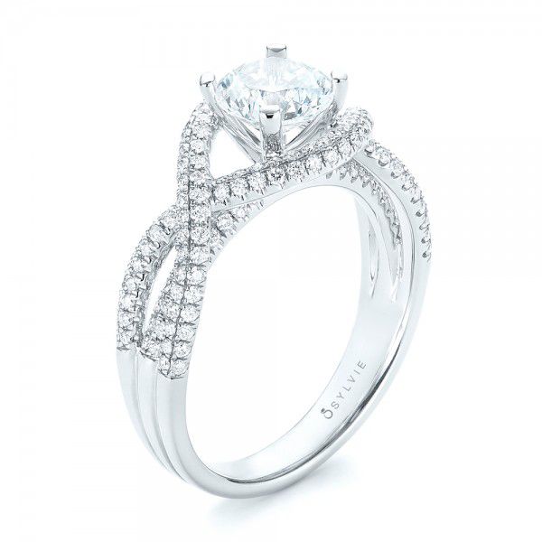 Intertwined Diamond Engagement Ring - Image