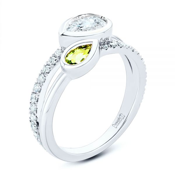 Toi et Moi Split Shank Engagement Ring - Image