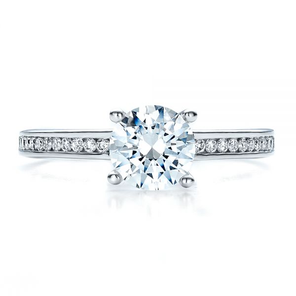 Women's Channel Set Engagement Ring - Image