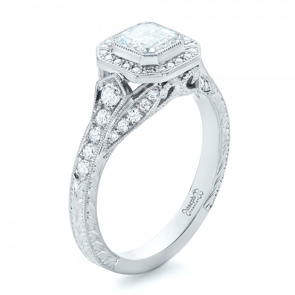 Custom-Asscher-Diamond-and-Halo-Engagement-Ring