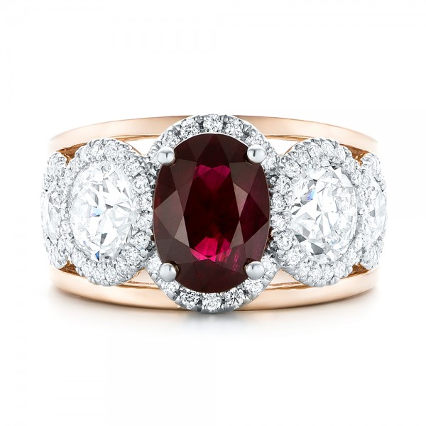 Custom-Rose-Gold-Ruby-and-Diamond-Fashion-Ring