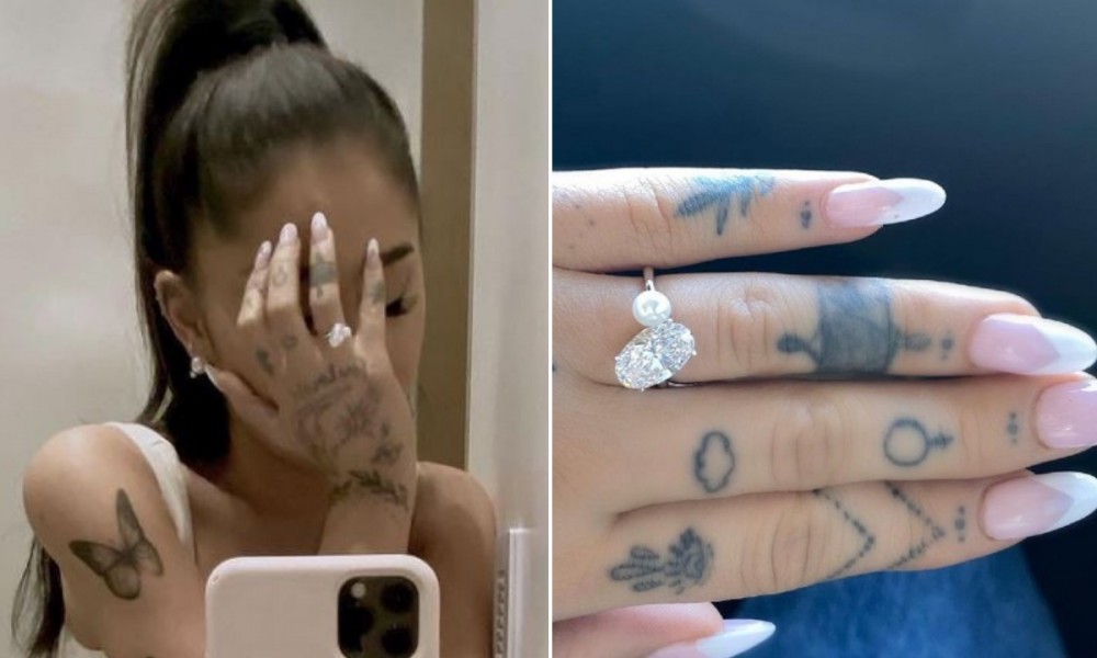 How many carats is Ariana Grande's ring?