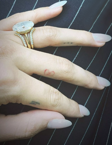 Hailey Bieber Wedding Set Closeup