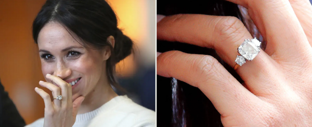 Meghan Markle closeup-Engagement Ring