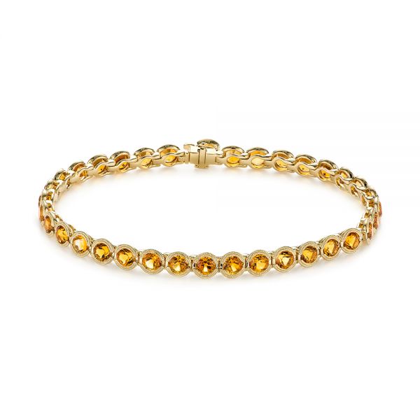 Natural unheated Citrine bead bracelet for women, natural yellow bracelet  10mm for her – Crystal boutique