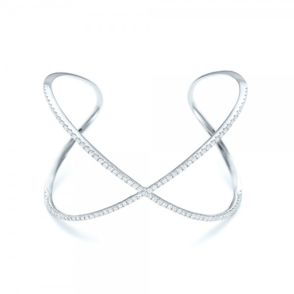 Criss-Cross Diamond Bangle - Image