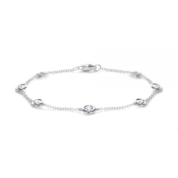 Pandora Infinite Lab-grown Diamond Double Chain Bracelet 0.50 carat tw 14k  White Gold | White gold | Pandora US