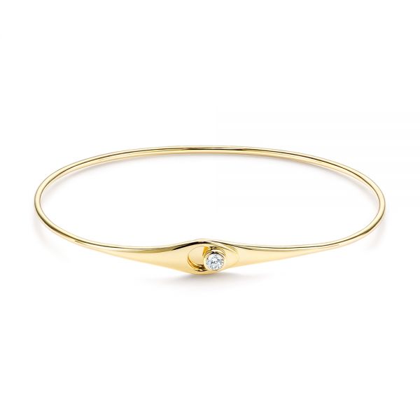 Elliptical Gold Chain Bracelet