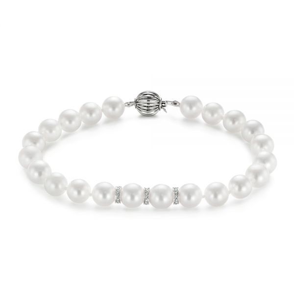 pearl diamond bracelet