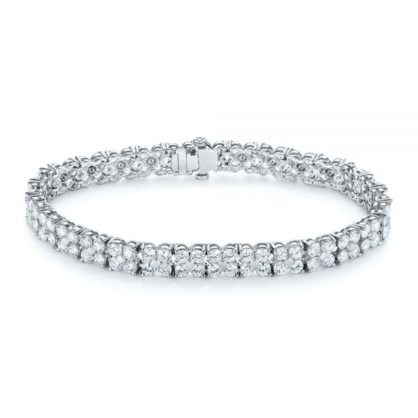 10 carat diamond tennis bracelet white gold