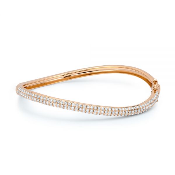 Wave Diamond Bangle - Image