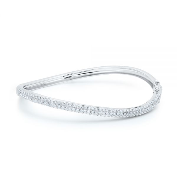 Wave Diamond Bangle - Image