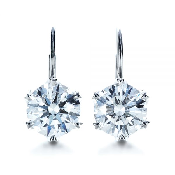Custom Diamond Earrings #1172 - Seattle Bellevue | Joseph Jewelry