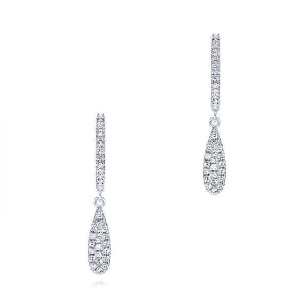 Diamond Dangling Huggie Earrings #105947 - Seattle Bellevue | Joseph ...
