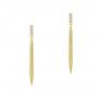 18k Yellow Gold 18k Yellow Gold Diamond Trio Bombe Marquise Drop Earrings - Three-Quarter View -  107693 - Thumbnail