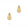 14k Rose Gold 14k Rose Gold Mini Teardrop Dome Earrings - Three-Quarter View -  107694 - Thumbnail