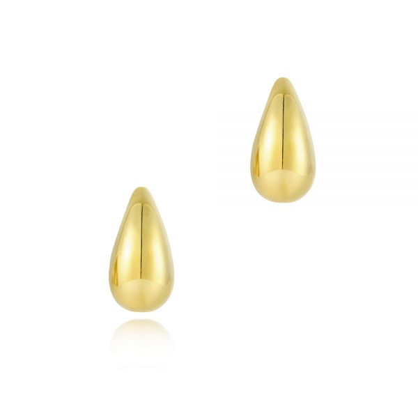 Mini Teardrop Dome Earrings - Image