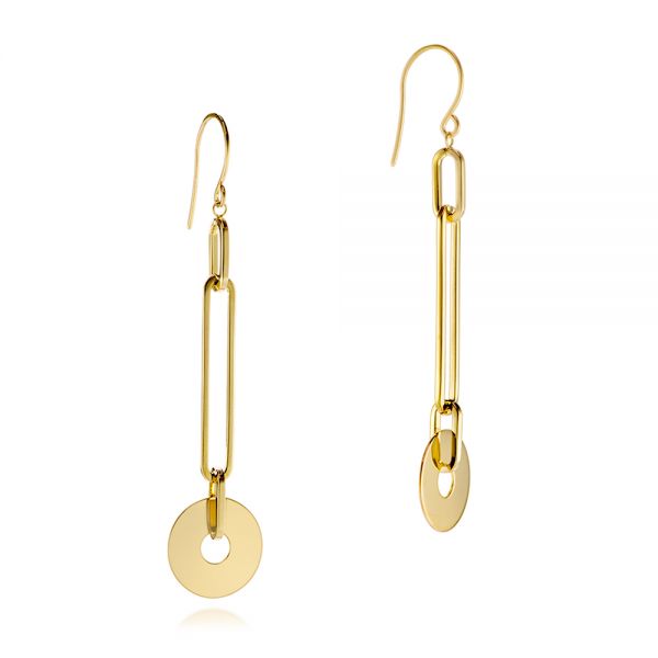 Chanel Gold Metal, Imitation Pearl, Strass CC Chain Link Drop Earrings,  2020 Available For Immediate Sale At Sotheby's