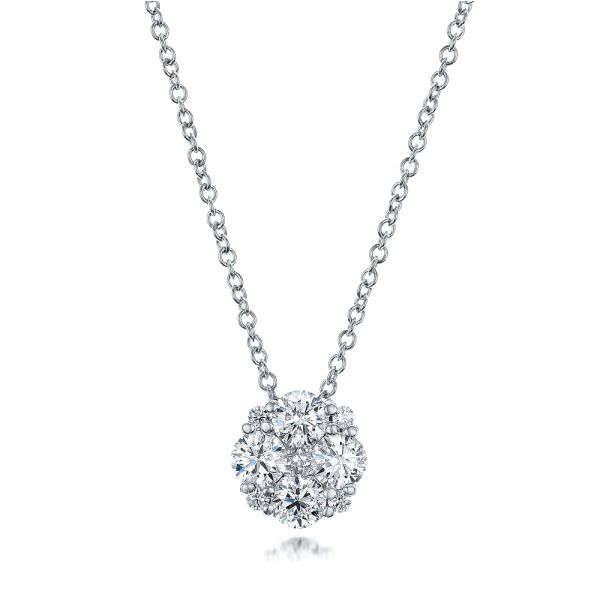 Custom Diamond Cluster Pendant - reference design