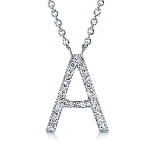 Diamond Letter Pendants #100033