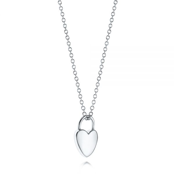 Polished Heart Padlock Pendant Necklace - JusticeJewelers