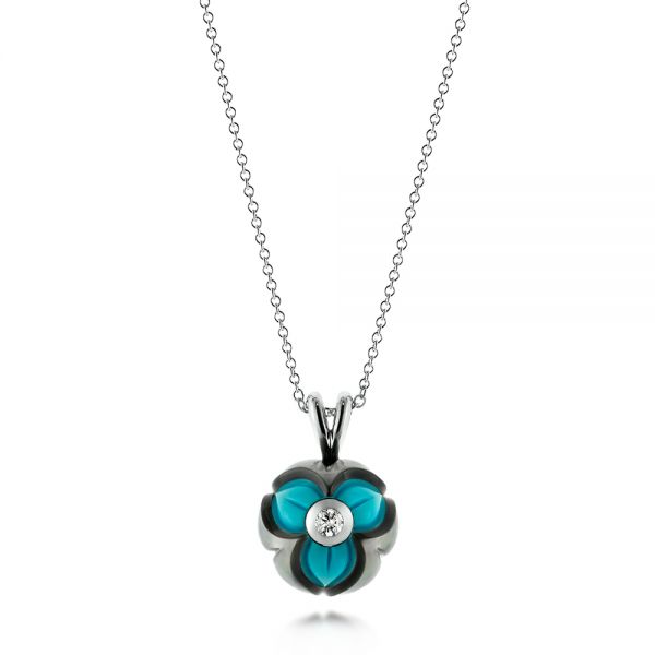 Western Concho Floral Turquoise Necklace – Bohemi-Y'all
