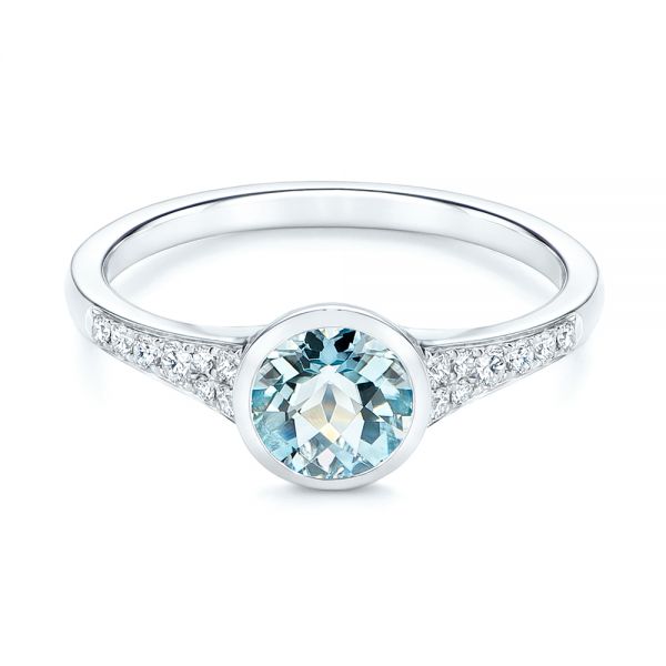 Aquamarine And Diamond Fashion Ring #106026 - Seattle Bellevue | Joseph ...