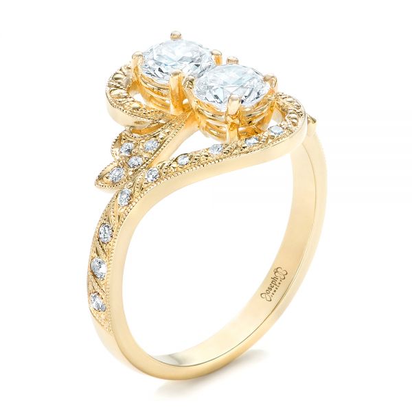 Custom Diamond Arts and Crafts Style Fashion Ring