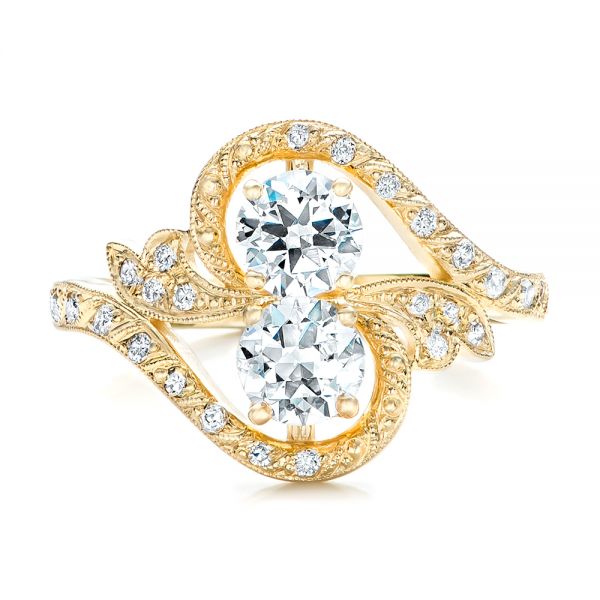 Custom Diamond Arts and Crafts Style Fashion Ring