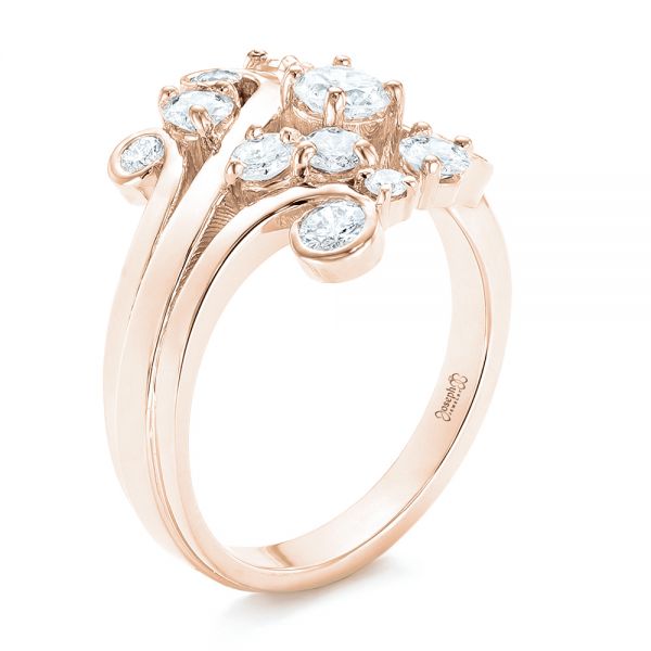 14k Rose Gold Custom Diamond Fashion Ring #102975 - Seattle