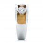  Platinum And 18k Yellow Gold Custom Two-tone Diamond Fashion Ring - Side View -  102224 - Thumbnail