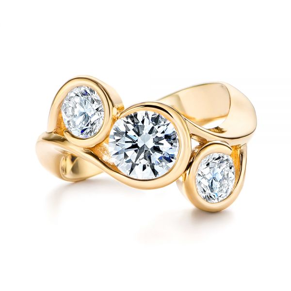 Communal Lab Grown Diamond 3 Stone Ring | Fiona Diamonds