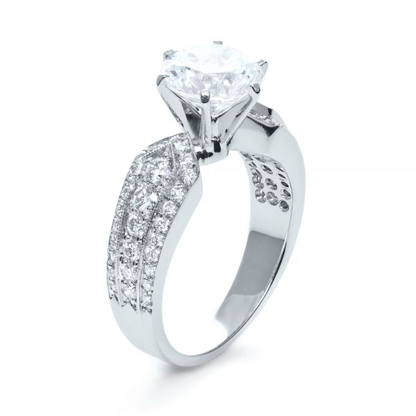 Bright Cut Diamond Engagement Ring #1115 - Seattle Bellevue | Joseph ...