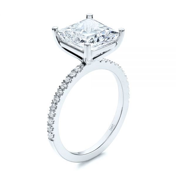 Tiffany & Co. Platinum 0.67ct Princess Cut Diamond Solitaire Ring | eBay