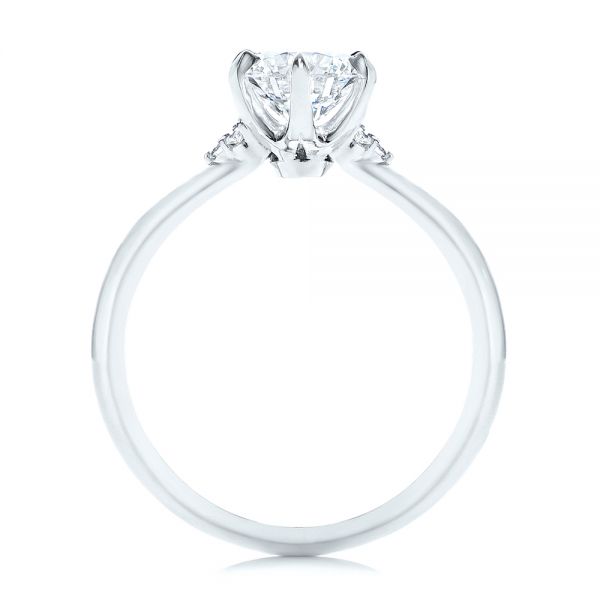Claw Prong Cluster Diamond Engagement Ring #105854 - Seattle Bellevue ...
