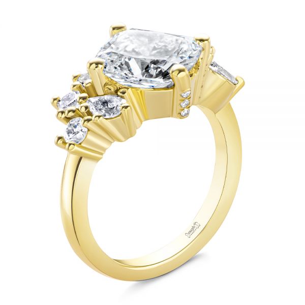 Showroom of 18k rose gold real diamond designer engagement ring mga -  sug0204 | Jewelxy - 207955