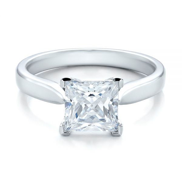 Contemporary Solitaire Princess Cut Diamond Engagement Ring #100398 ...