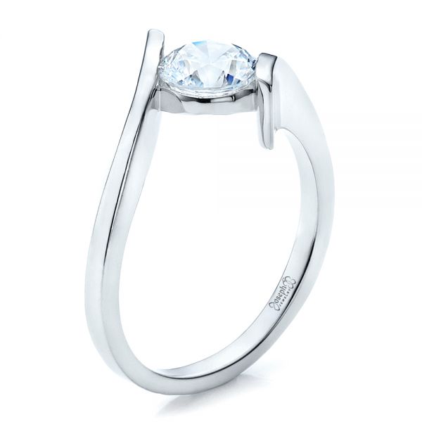 Trillion Tension Set Diamond Engagement Ring – Charles Koll Jewellers