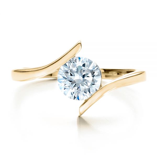 Tension style engagement on sale rings