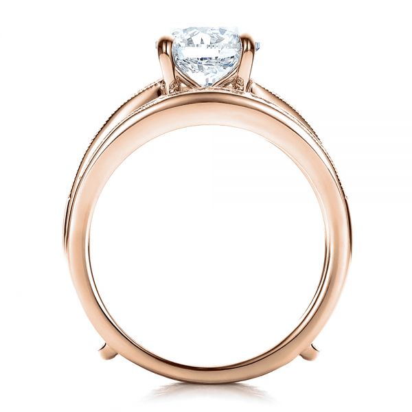 Capella Rose Cut Diamond Center with Baguette Star Flair 18K White Gold Engagement Ring — Albuquerque | Jewelry | Engagement Rings | Albuquerque | New