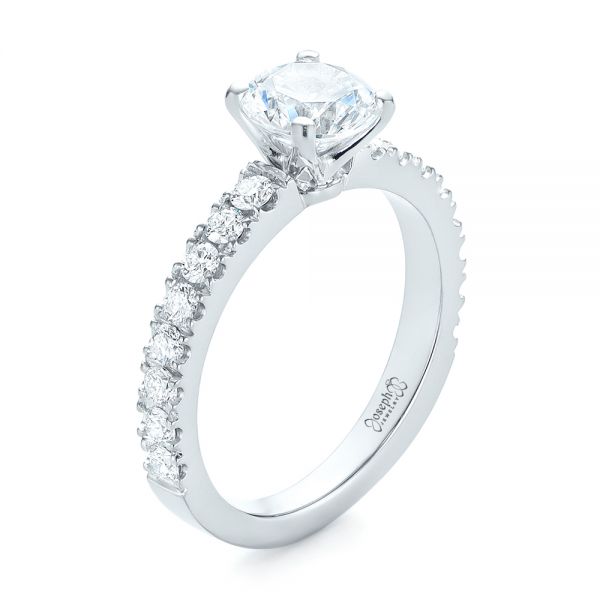 Custom Classic Engagement Ring #104158 - Seattle Bellevue | Joseph Jewelry