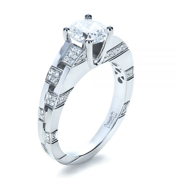 Solitaire Engagement Ring | R9372W | Valina Engagement Rings