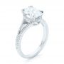  Platinum Custom Diamond Engagement Ring - Three-Quarter View -  102946 - Thumbnail