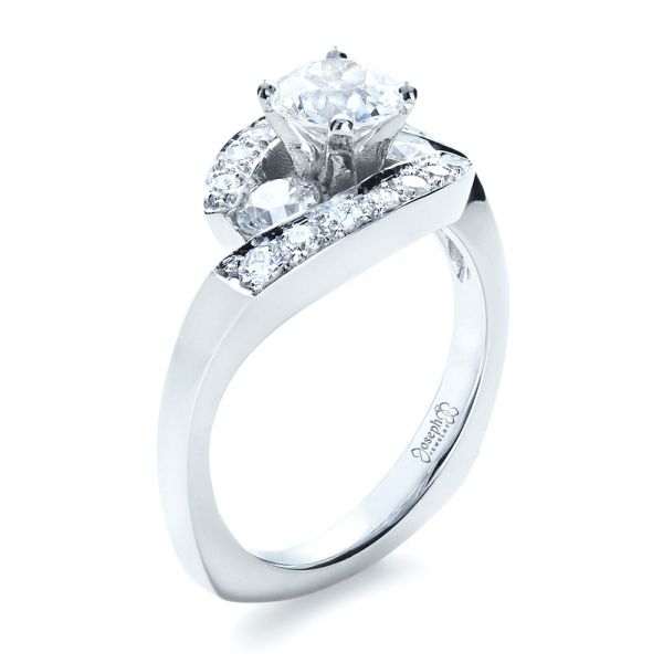 Custom Diamond Engagement Ring #1302 - Seattle Bellevue | Joseph Jewelry