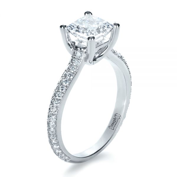 Custom Diamond Engagement Ring #1402 - Seattle Bellevue | Joseph Jewelry