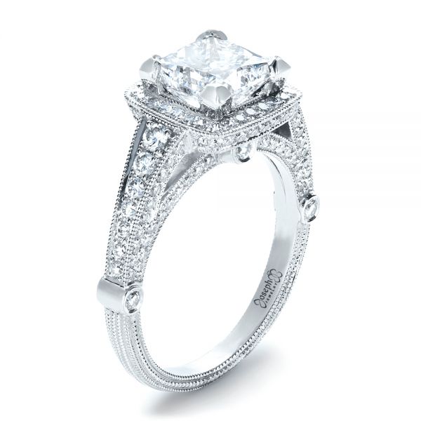 Custom Diamond Engagement Ring #1416 - Seattle Bellevue | Joseph Jewelry