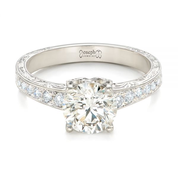 Custom Diamond Engagement Ring #102462 - Seattle Bellevue | Joseph Jewelry
